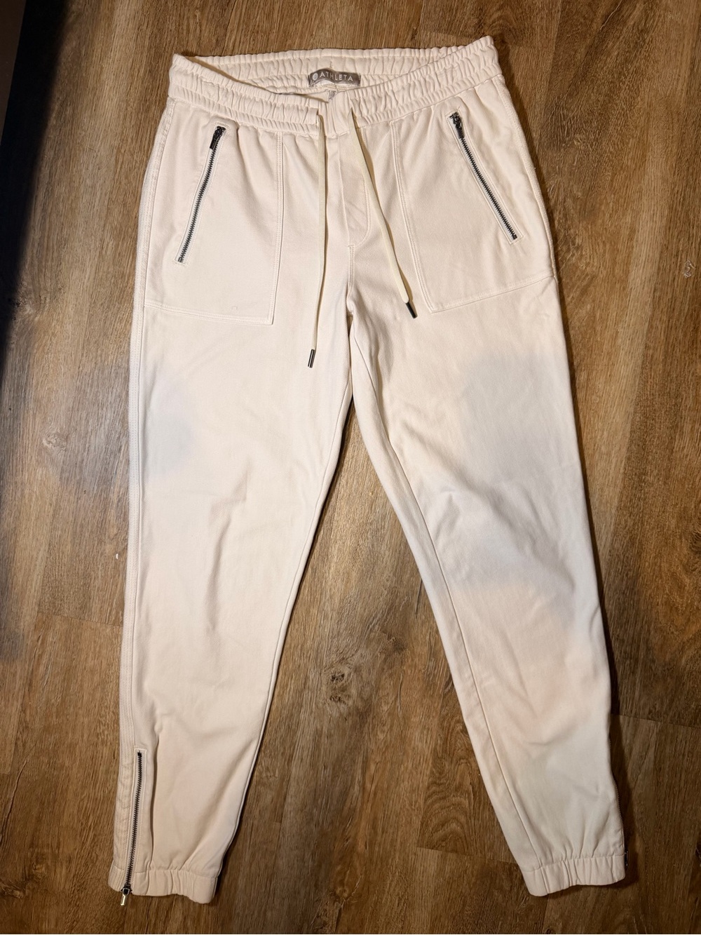 Athleta Farallon Jogger Pants Cream Beige Size 2